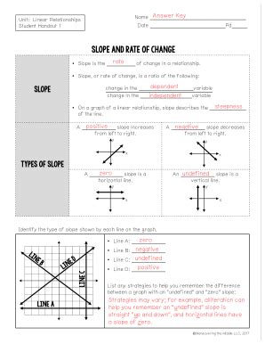 Lesson 8: Translating to y=mx+b. . Unit linear relationships student handout 8 answer key